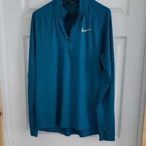 Nike Men's Teal Half-Zip Jacket
